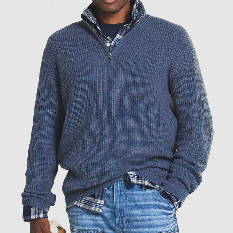 Business Casual | Men's Zip Sweater