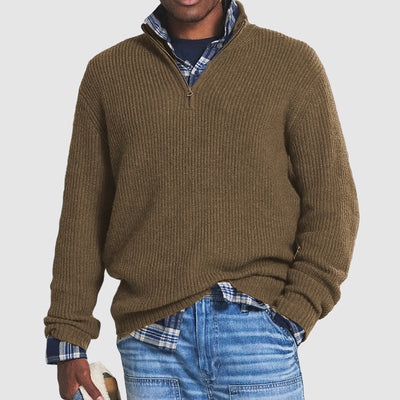 Business Casual | Men's Zip Sweater
