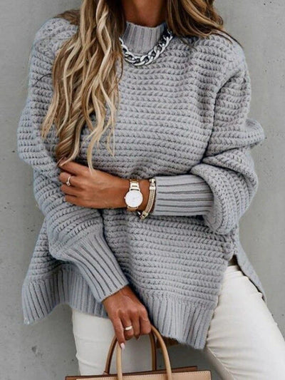 Caraleena | The New Half-High Neck Elegant Sweater Tops