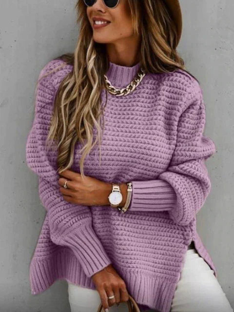 Caraleena | The New Half-High Neck Elegant Sweater Tops