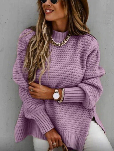 Caraleena | The New Half-High Neck Elegant Sweater Tops