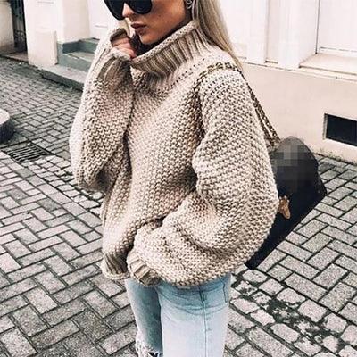 ELODIE | PULLOVER WITH HALF HIGH COLLAR