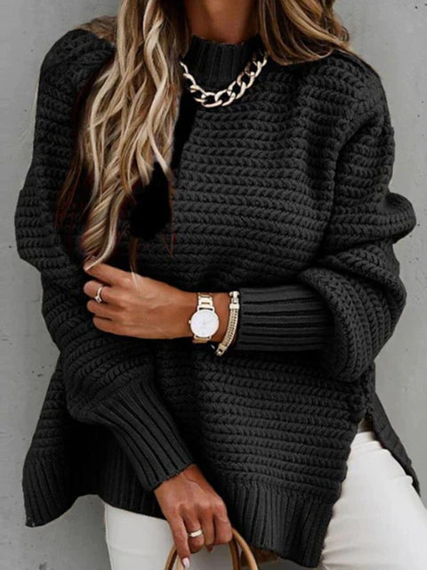 Caraleena | The New Half-High Neck Elegant Sweater Tops