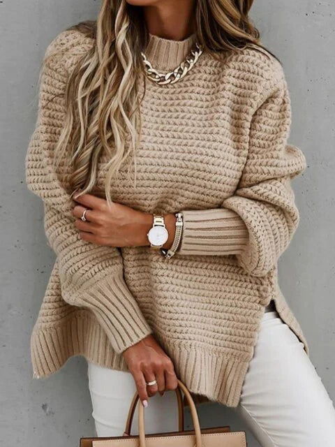 Caraleena | The New Half-High Neck Elegant Sweater Tops