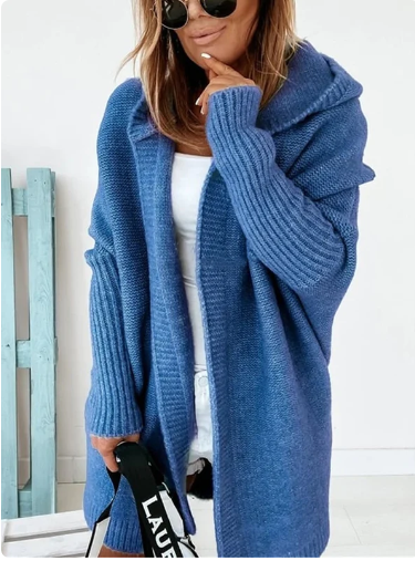 ELARA | Mid-Length Hooded Coat with Solid Seams